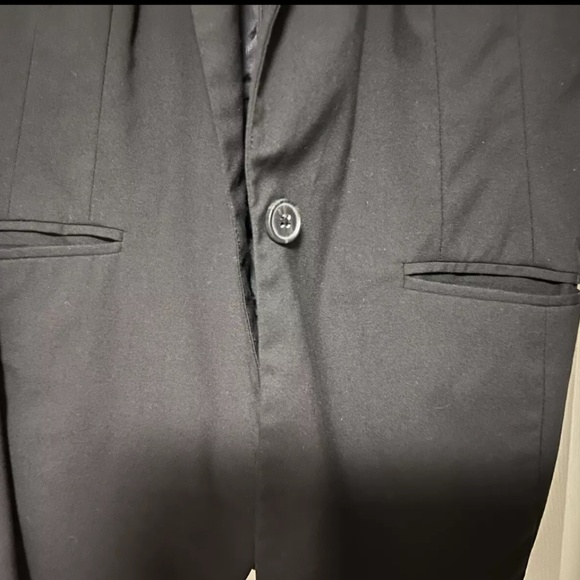 Black Mossimo Fitted Blazer Size XS Machine Washable - Picture 3 of 4